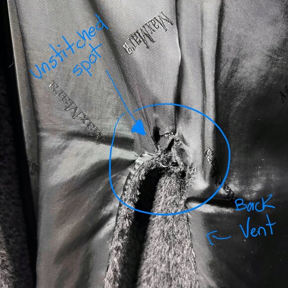 MAX MARA Teddy Bear Coat in Black Alpaca and Virgin wool 16 Made in Italy - Picture 10 of 10